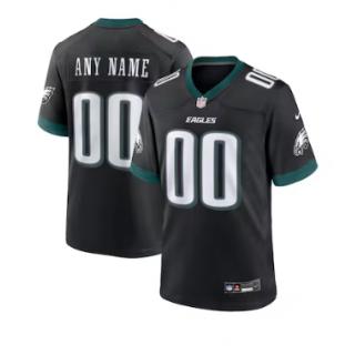 Philadelphia Eagles Nike Alternate Custom Game Jersey - Black